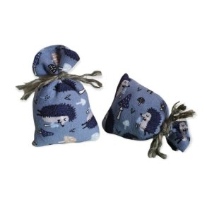 1 stk. Duftesk ca. 5 x 7 cm Bl m/Pindsvin