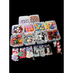 8: Legetøj / Bolde / Klokker / Glitter ball / Pivdyr