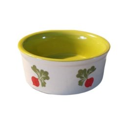 1 STK. KERAMIKSKL "RADISH"  10,0 x 4,0 cm. 0,18L