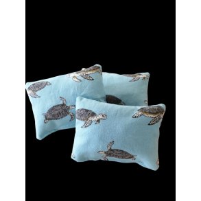 1 stk. Duftepude ca. 8 x 11 cm, Lyse Bl m/Skildpadder