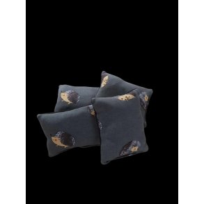 1 stk Duftepude koksgr m/pind